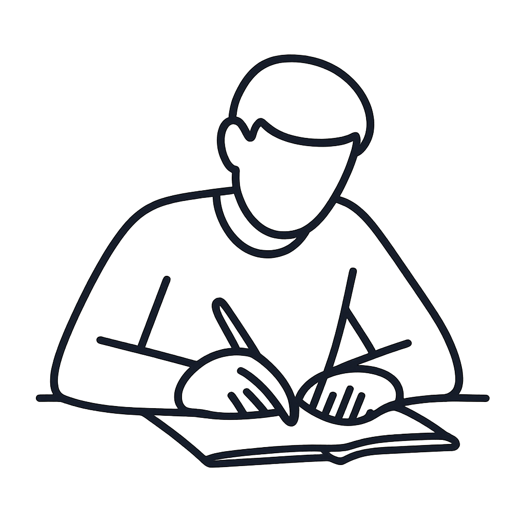 writing illustration